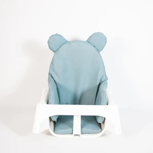 Dear Deer Love Mama Sandalyesi Minderi Teal Renkli Antibakteriyel Pamuklu 2.5 cm Yastık