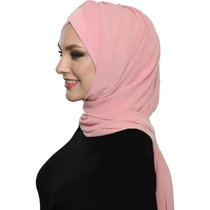 Fidan Bone Şallı Takmatik Sade Hazır Türban Tesettür Bone Namaz Örtüsü