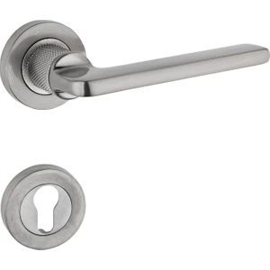 Hisar Inox Nikel Rozetli Yale Çelik Kapı Kolu Sağ Basar Tek Yön