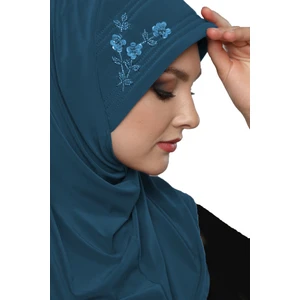 Fidan Bone Takmatik Taşlı El İşi Boncuk İşlemeli Hazır Türban Tesettür Bone Namaz Örtüsü