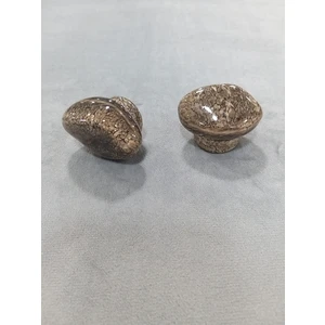 2'li Porselen Taş Düğme Kulp Komidin Konsol Çoçuk Odası Tv Ünite Çekmece Dolap Kapak Kulpu