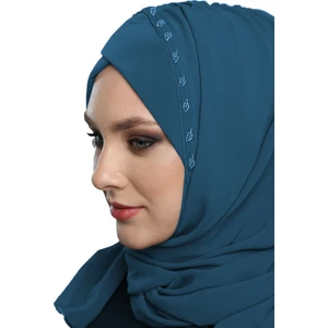 Fidan Bone Şallı Takmatik Taşlı Hazır Türban Tesettür Bone Namaz Örtüsü