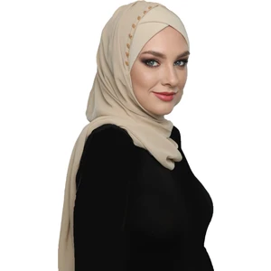 Fidan Bone Şallı Takmatik Taşlı Hazır Türban Tesettür Bone Namaz Örtüsü