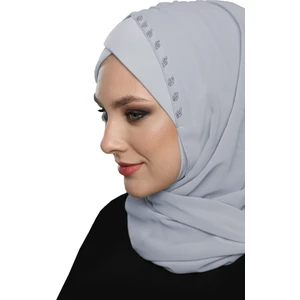Fidan Bone Şallı Takmatik Taşlı Hazır Türban Tesettür Bone Namaz Örtüsü