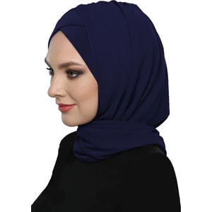 Fidan Bone Şallı Takmatik Sade Hazır Türban Tesettür Bone Namaz Örtüsü