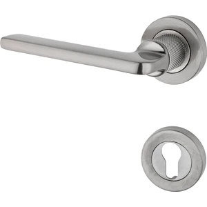 Hisar Inox Nikel Rozetli Yale Çelik Kapı Kolu Sol Basar Tek Yön