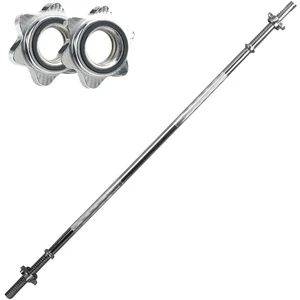 Düz Bar 120 cm Krom Halter Ağırlık Barı Renk Gümüş