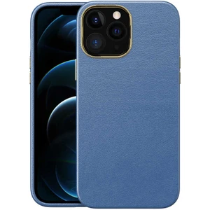 Apple iPhone 12 Pro Max Kılıf Deri Natura Kapak Lacivert