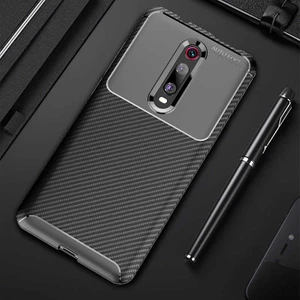 Xiaomii  Mi 9t Kılıf Karbon Silikon Case Siyah