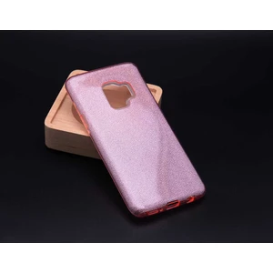 Samsung Galaxy A6 2018 Kılıf Simli Parlak Shining Kapak Rose Gold