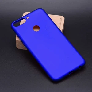 Huawei Y7 2018 Kılıf Soft Mat Premier Case Saks Mavi