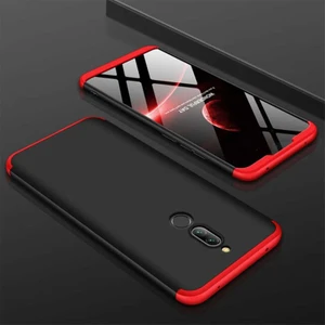 Xiaomi Redmi 8 Kılıf  Ays Kapak Siyah - Kırmızı