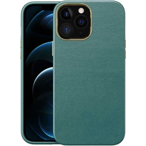 Apple iPhone 13 Pro Max Kılıf Deri Natura Kapak Yeşil