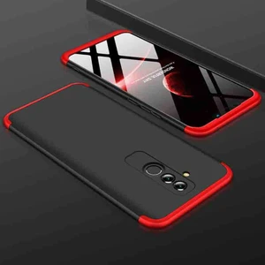 Huawei Mate 20 Lite Kılıf   Ays Kapak Siyah - Kırmızı