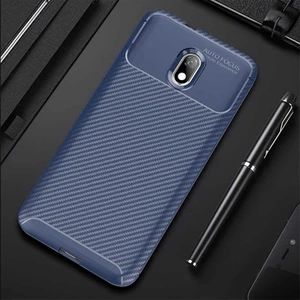 Xiaomii  Redmi 8A Kılıf Karbon Silikon Case Lacivert