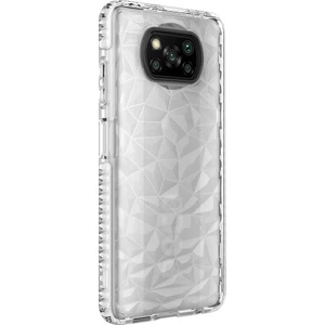 Xiaomii  Poco X3 Kılıf Bumper Şeffaf Buzlu Kapak Beyaz