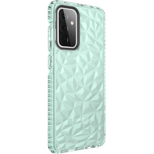 Samsung Galaxy A72 Kılıf Bumper Şeffaf Buzlu Kapak Yeşil