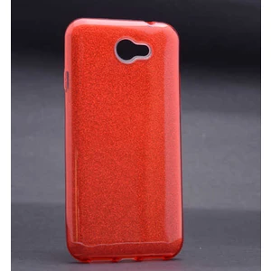  General Mobile 6 Kılıf Simli Parlak Shining Kapak Kırmızı