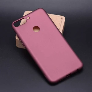 Huawei Y7 2018 Kılıf Soft Mat Premier Case Mürdüm