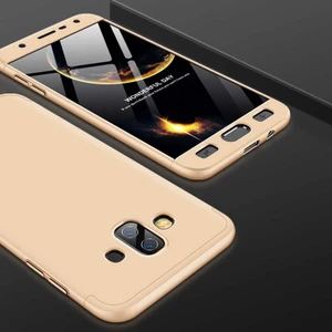 Samsung Galaxy J7 Duo Kılıf   Ays Kapak Gold