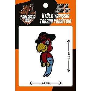 Ütü Ile Yapışan Dokuma Arma Patch, Papağan