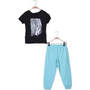 Kız Çocuk Kısa Kollu Pijama Takımı