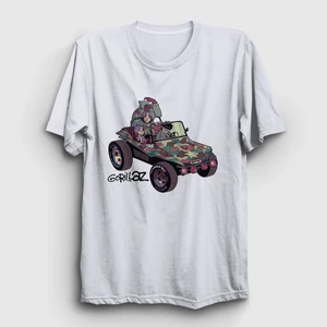 Unisex Beyaz Geep Gorillaz T-Shirt