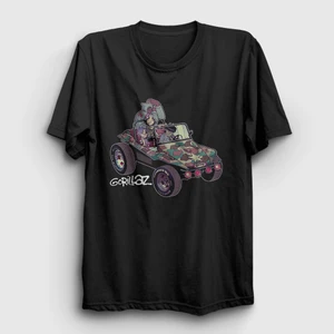 Unisex Siyah Geep Gorillaz T-Shirt