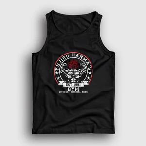Unisex Siyah Gym Yujiro Hanma Anime Baki Atlet