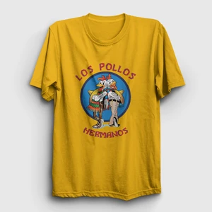 Unisex Sarı Los Pollos Hermanos Breaking Bad T-Shirt