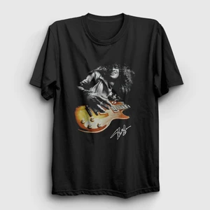 Unisex Siyah Sign Guitarist Guns N' Roses Slash T-Shirt