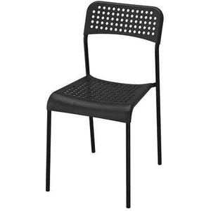 IKEA -Akdeniz-Adde Siyah Plastik Sandalye