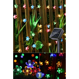20 Çiçekli LED Solar Rgb Bahçe Dekorasyon Güneş Enerjili Aydınlatma Modlu