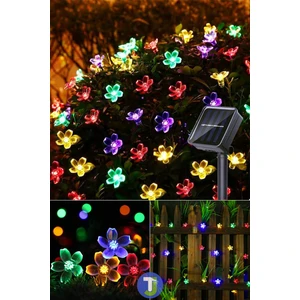 30 Çiçekli LED Solar Rgb Bahçe Dekorasyon Güneş Enerjili Aydınlatma Modlu