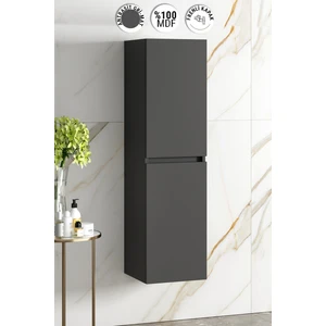 Banyo Boy Dolabı 130 cm 4 Bölmeli Çift Kapaklı Komple Renkli Mdf