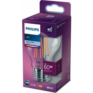 PHILIPS FILAMENT 60W AMPUL GÜN IŞIĞI