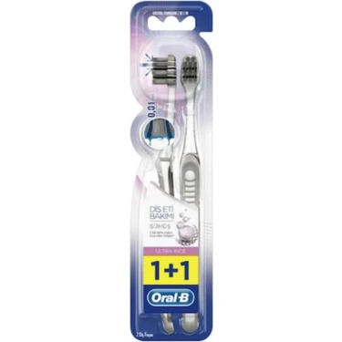 Oral-B Eks Ticaret Oral-B Oral B Ultra Thin   Diş Eti Bakımı 1+1 Ekstra Yumuşak Diş Fırçası Obu1 (