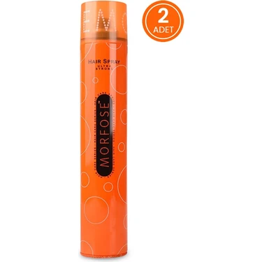 Morfose Ultra Strong Turuncu Saç Spreyi 400 ml 2ADET Güçlü Tutucu