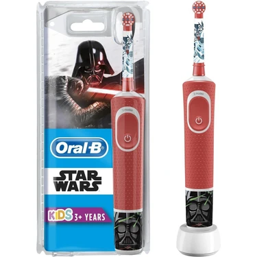 Oral-B Starwars D100 Şarjlı Diş Fırçası Orta Sertlikte Fırça Kılı ile 3 Yaş ve Üstü