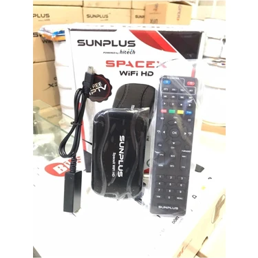 Sunplus Sun Plus Spacex Dahili Wifi Sinema Paketili Uydu Alıcısı Sun