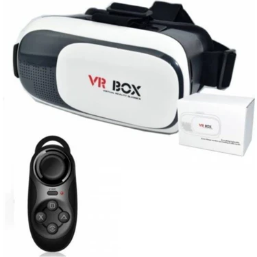 Vrbox VR BOX Sanal Gerçeklik Gözlüğü Kumanda ile Kullanıma Uygun Beyaz