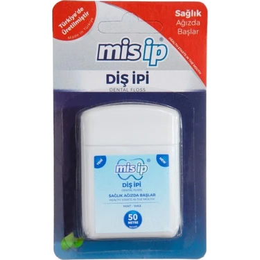 Misip 50 Mt Profesyonel Naneli Diş İpi Diş Eti Problemlerinin Önlenmesine