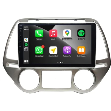 Snooper Hyundai I20 Android Carplay Multimedya 2012-2014 4gb Ram + 64GB Hafıza + 8