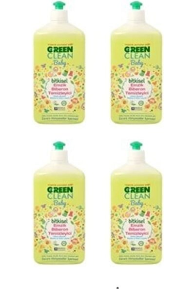 U Green Clean Green Clean Bitkisel Emzik Biberon Temizleyicisi 500ML x 4 Adet U Green Türkiy