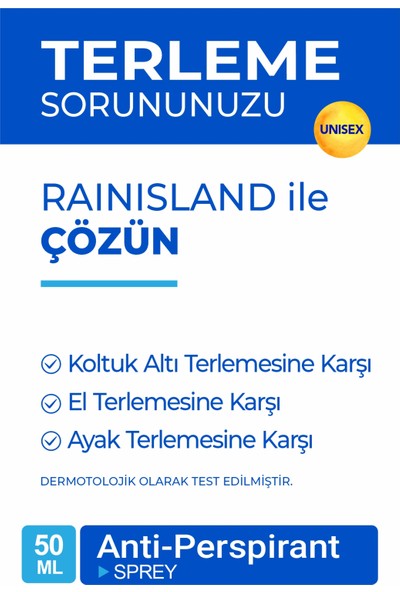 Raın Island Terleme Önleyici Sprey