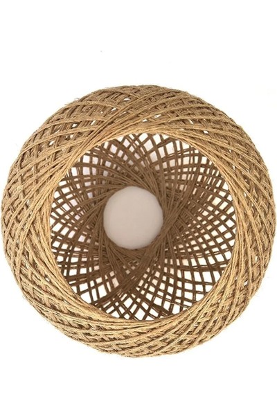 Abba Gift Hasır Avize, Abajur, Lambader Topu 22CM E27 Duy Uyumlu