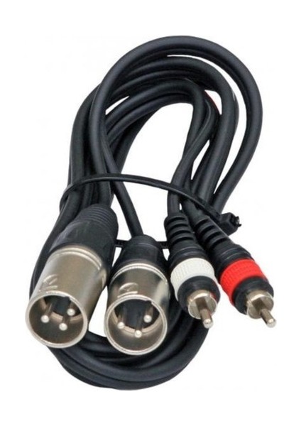 PM-17973 2 Xlr Dişi 2 Rca Erkek 3 Metre Kablo