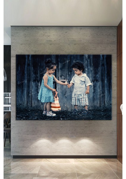 Kardeşler Dekoratif Kanvas Tablo fiyatları