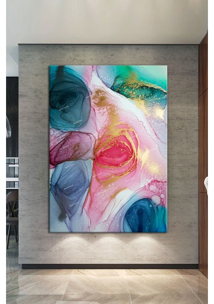 Renklerin Dansı Soyut Sanatsal Muhteşem Kanvas Tablo (8 Farklı Ölçü) fiyatları