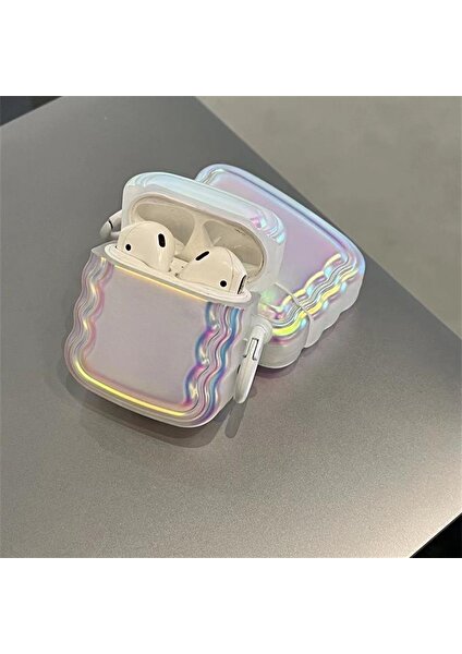 Airpods 3. Nesil Uyumlu Hologram Zigzaglı Kılıf